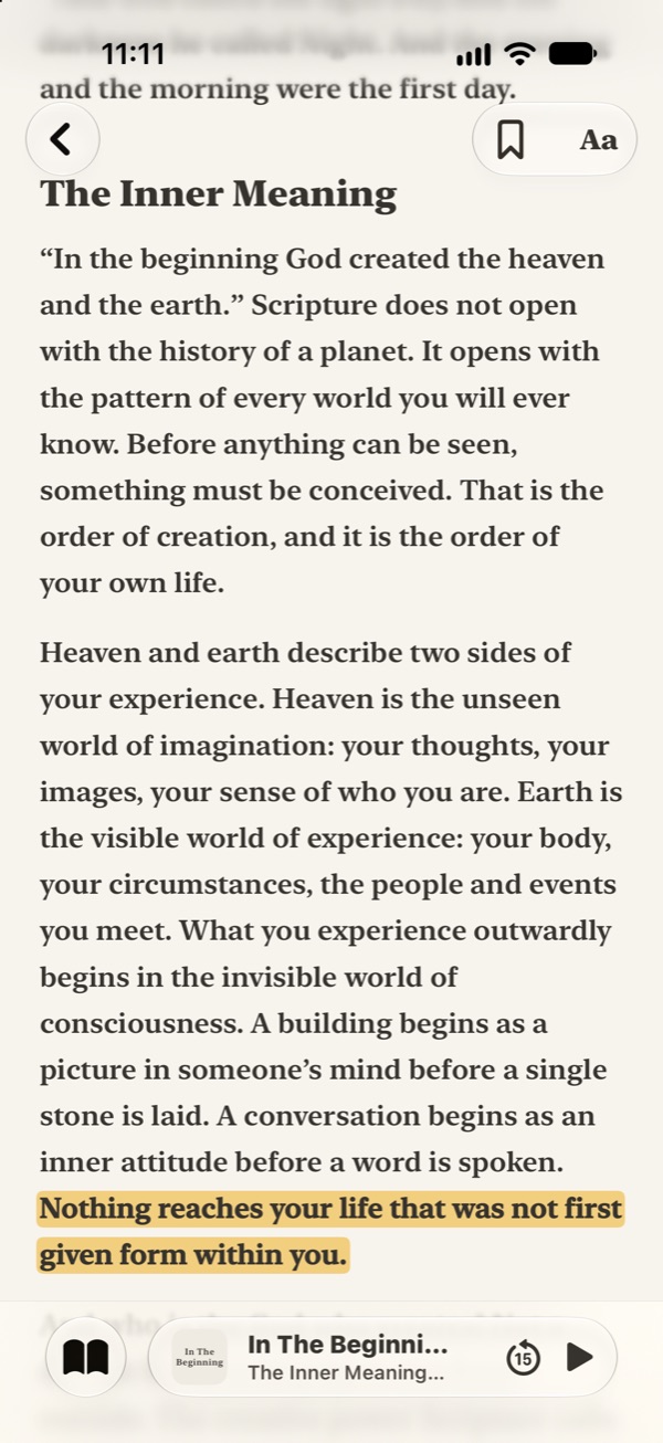 The Inner Meaning of Genesis 1:1-5 in InnerBible